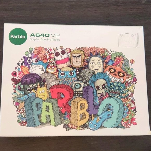 Parblo Other - A640 V2 Graphic Drawing Tablet - White